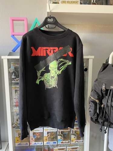 Off white skull outlet mirror tee