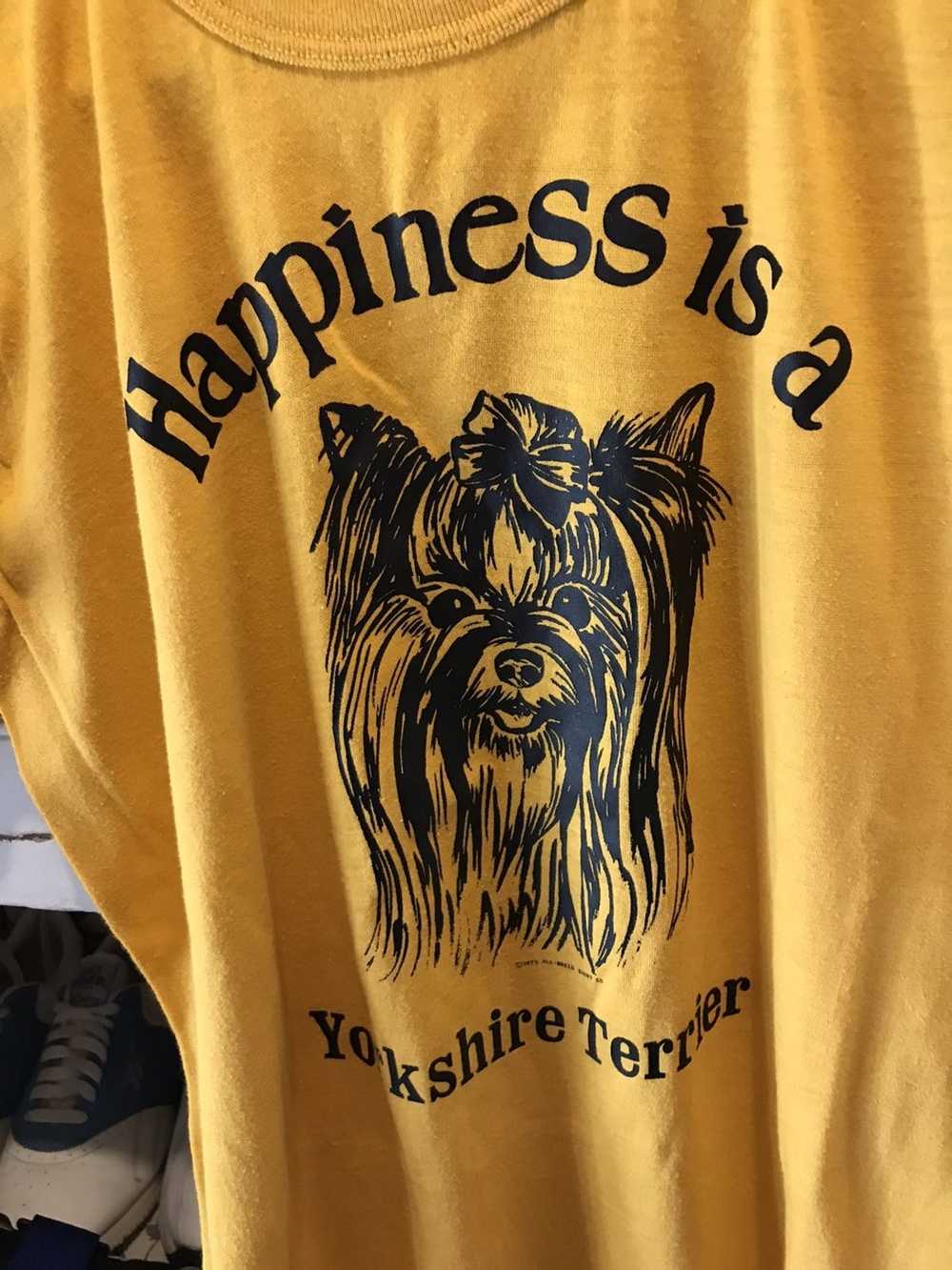 Vintage Vintage 70s Yorkshire Terrier T-shirt - image 4