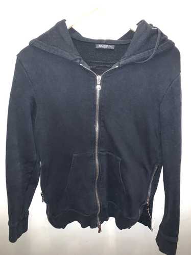 Balmain Black Zip Hoodie