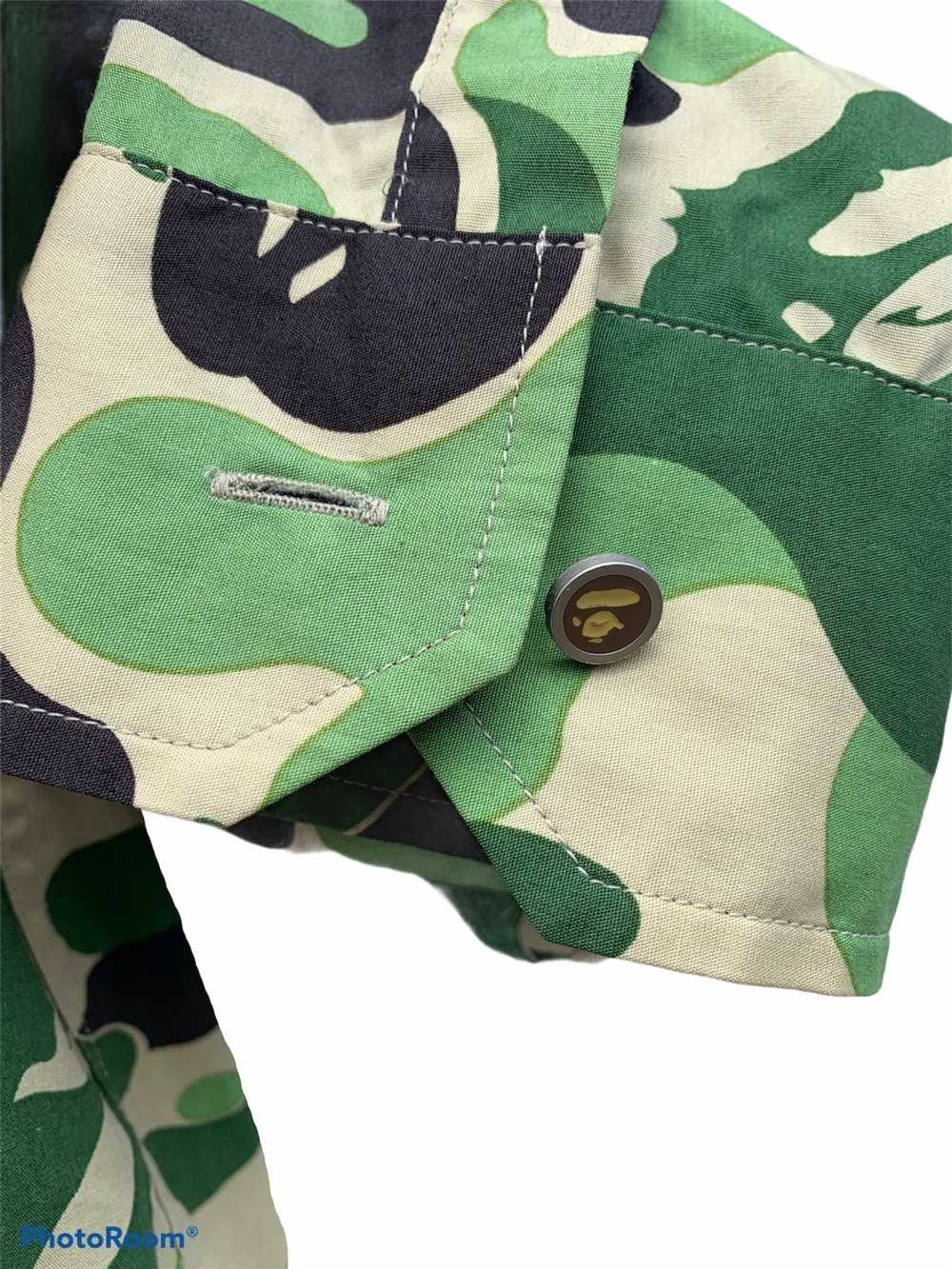 Bape Bape 2000 Green Camo Button Down Long Sleeve… - image 6