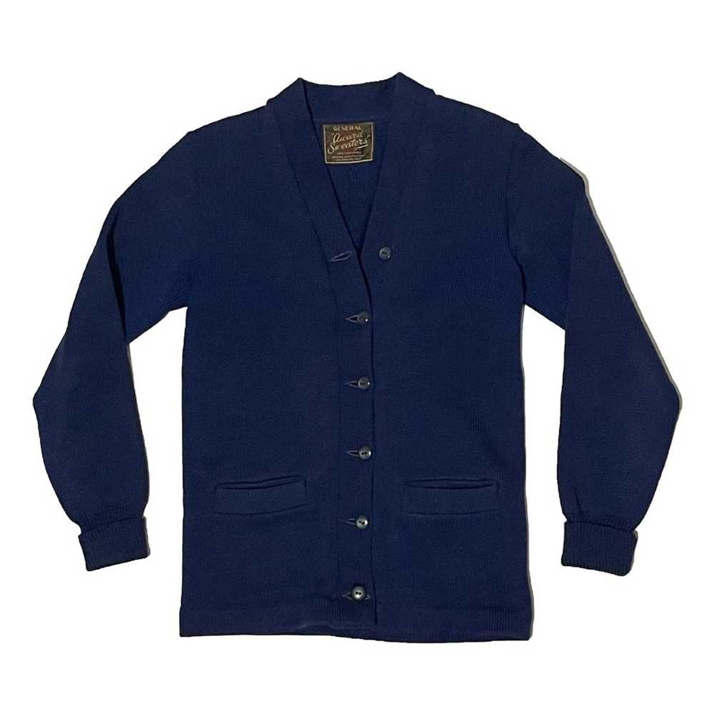 Vintage 1950’s Wool Mohair Vintage Cardigan Sweat… - image 1