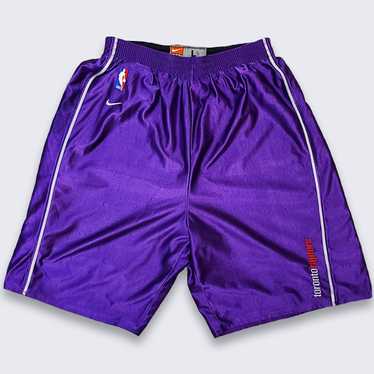 VTG Men's 90s Vintage Nike Toronto Raptors Sz 2XL Jersey Short NBA Patch  Purple