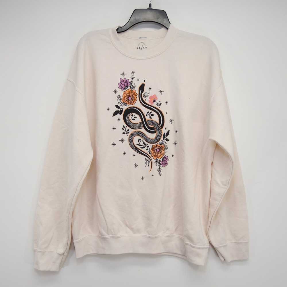 Pacsun Snake Fleece Lined Crewneck Skate Pullover… - image 1