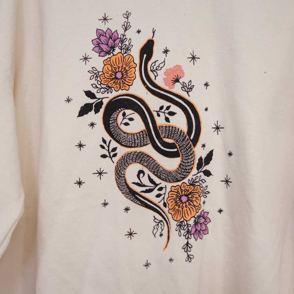 Pacsun Snake Fleece Lined Crewneck Skate Pullover… - image 3