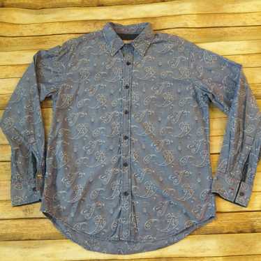 Other Vintage Italia Paisley Shirt 100%Cotton Med… - image 1