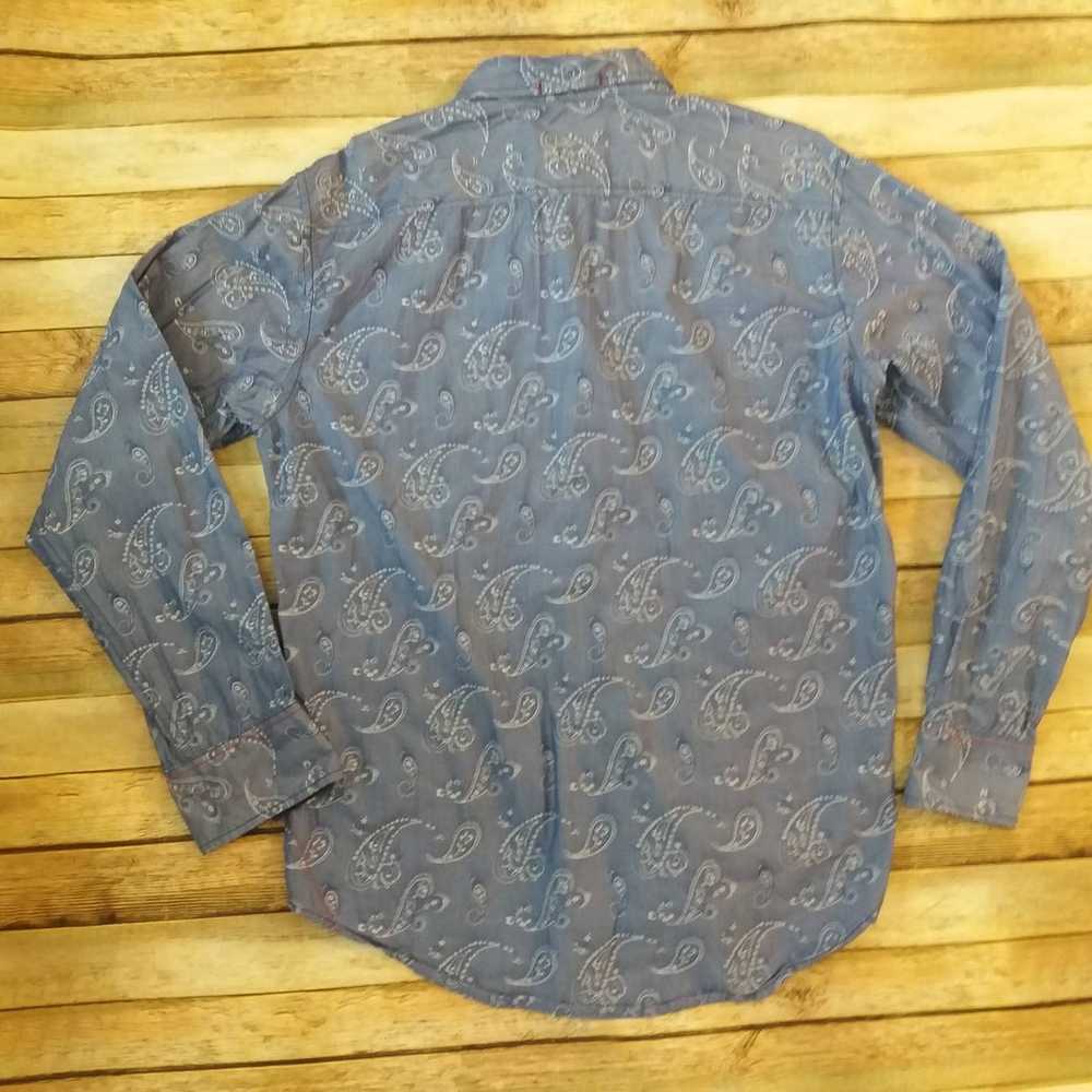 Other Vintage Italia Paisley Shirt 100%Cotton Med… - image 5