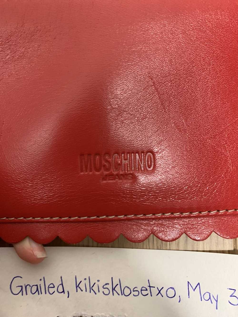 Moschino Rare vintage 1990s studded RED leather M… - image 5