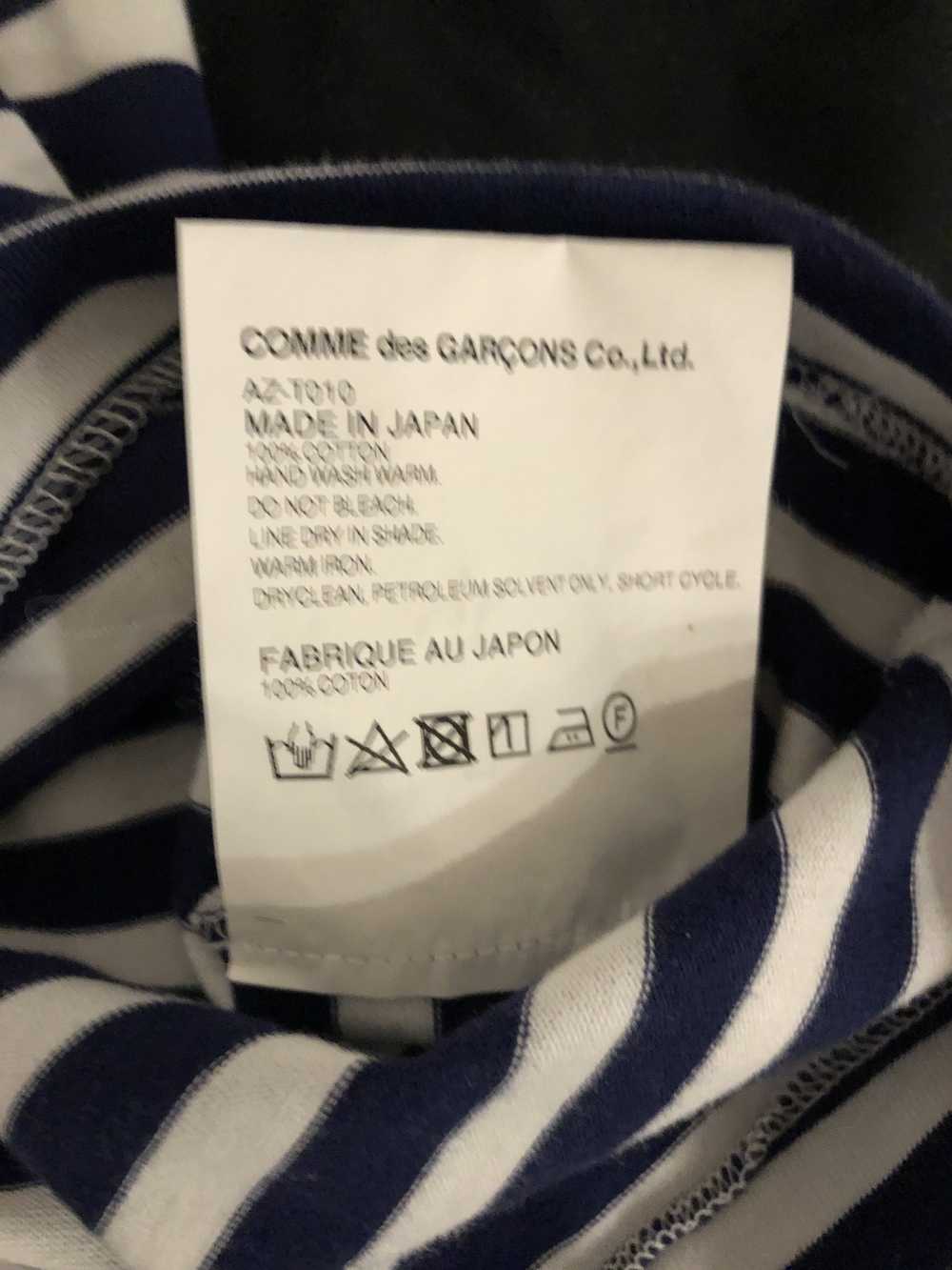 Comme Des Garcons Play navy striped top - image 3