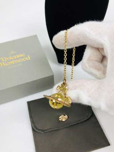 Vivienne Westwood Gold Plated Irina Bling crystal 3D Orb Charm Bracelet