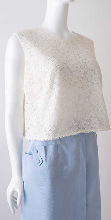 Early 1960s Lace Shelltop
