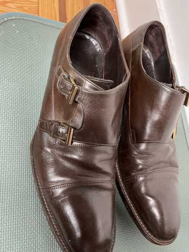 Gucci Gucci Leather Monk Strap Shoe