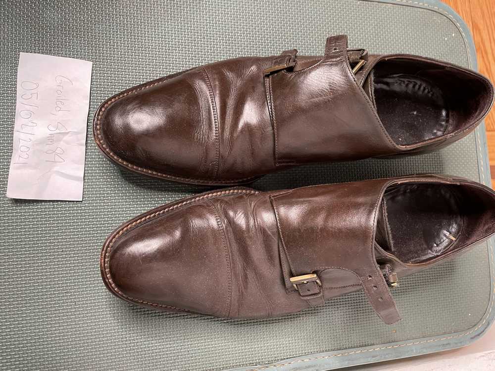 Gucci Gucci Leather Monk Strap Shoe - image 3