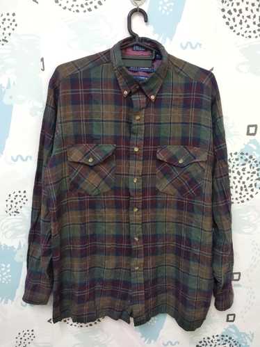 Flannel × Streetwear × Van Heusen Vintage Flannel… - image 1