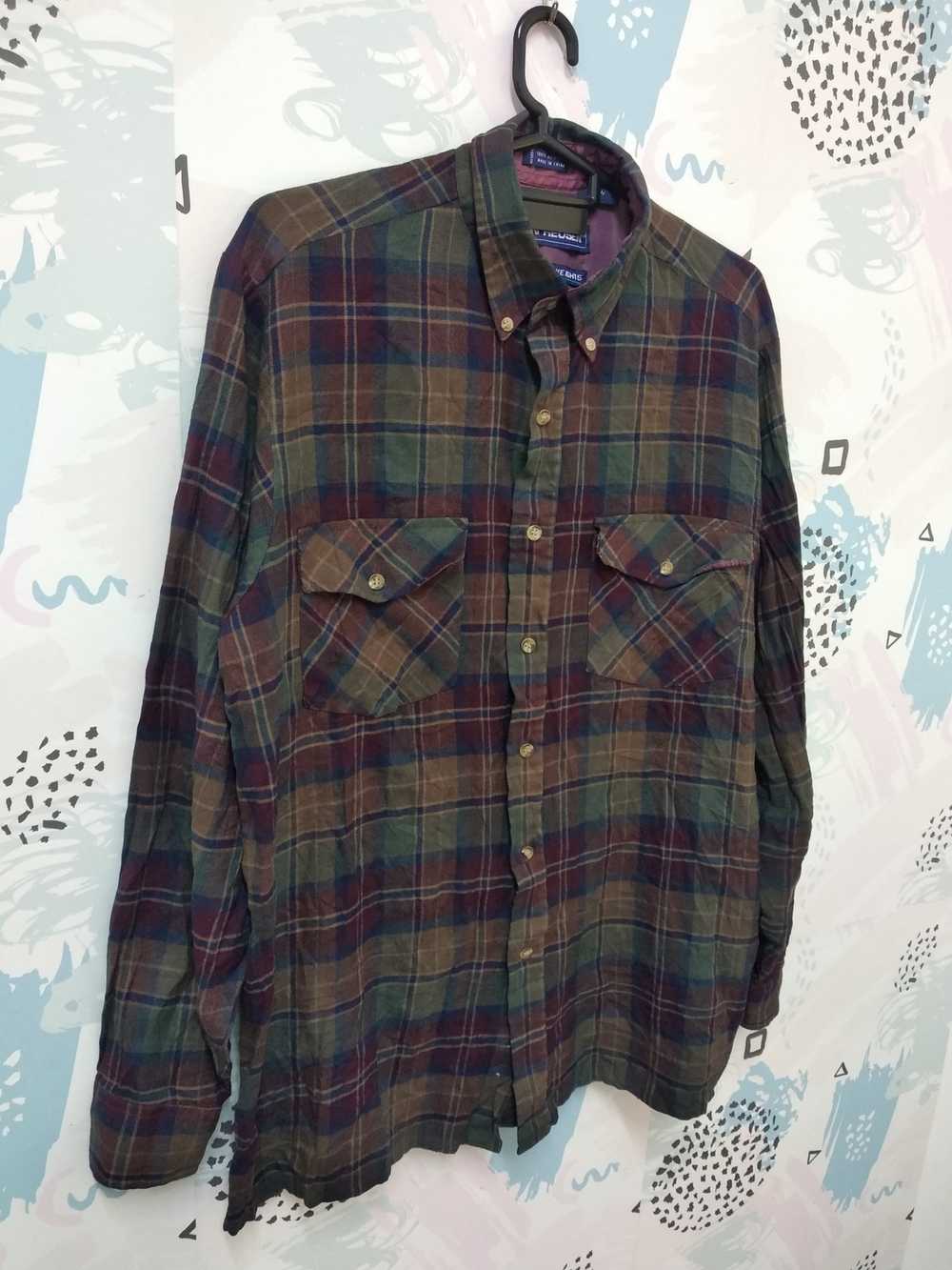 Flannel × Streetwear × Van Heusen Vintage Flannel… - image 3