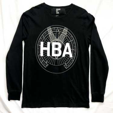 Hood By Air ブラック ロングスリーブ Tシャツ L HOOD BY AIR. - フッドバイエアーロゴプリントクルーネック