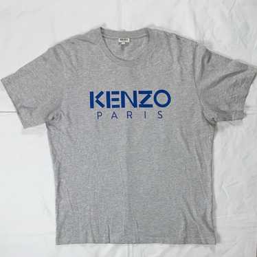 Kenzo Authentic kenzo Paris grey & blue tee - image 1