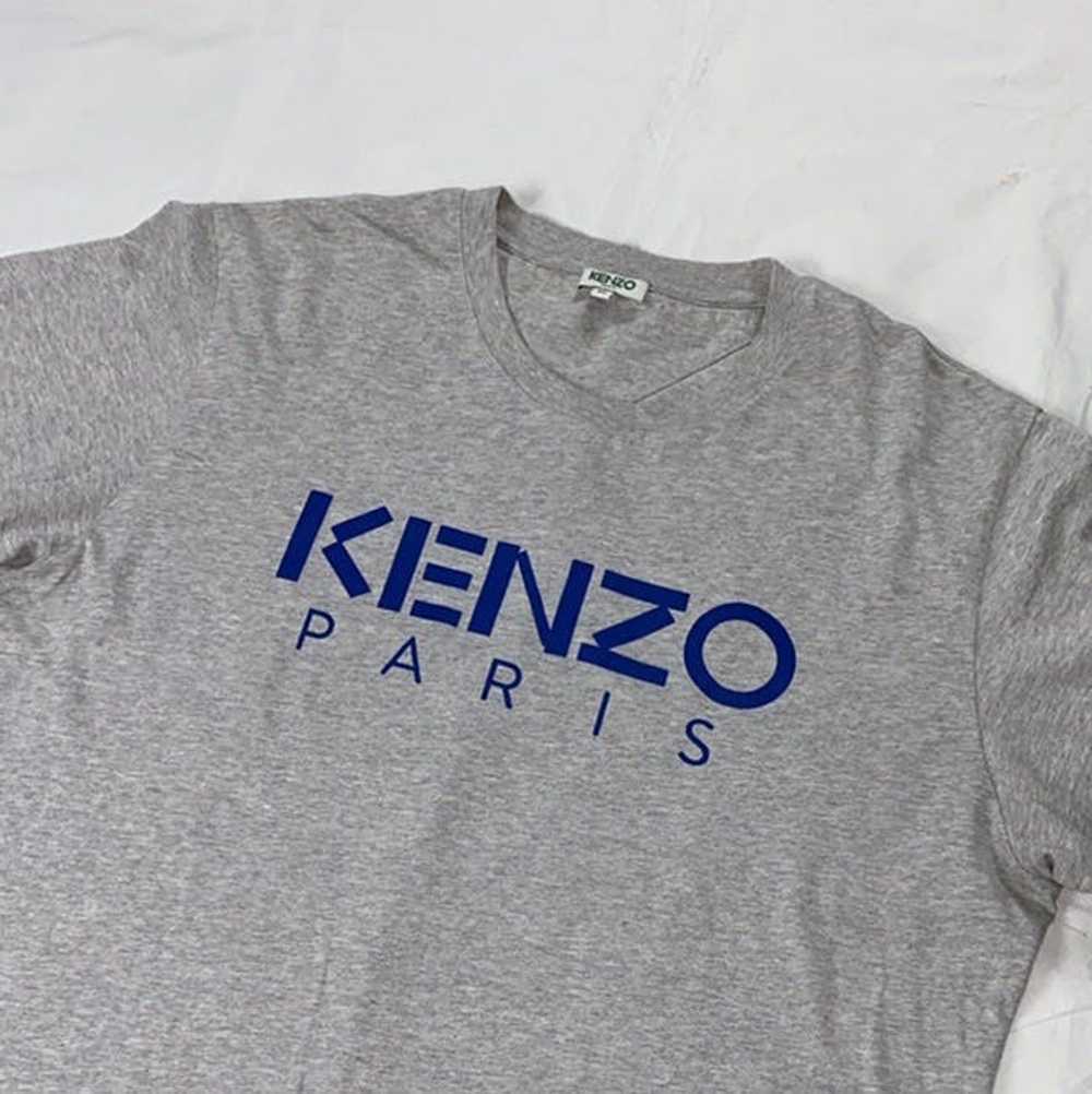 Kenzo Authentic kenzo Paris grey & blue tee - image 2