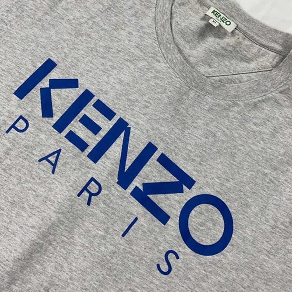 Kenzo Authentic kenzo Paris grey & blue tee - image 3