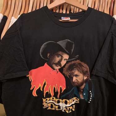 Band Tees × Vintage Vintage 1993 Brooks & Dunn St… - image 1