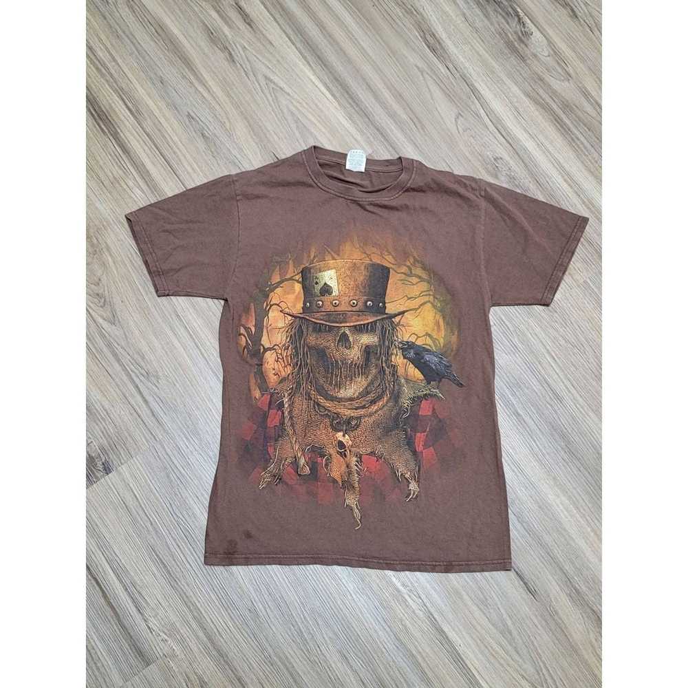 Fruit Of The Loom Vtg Scarecrow Ace of Spades T-s… - image 1
