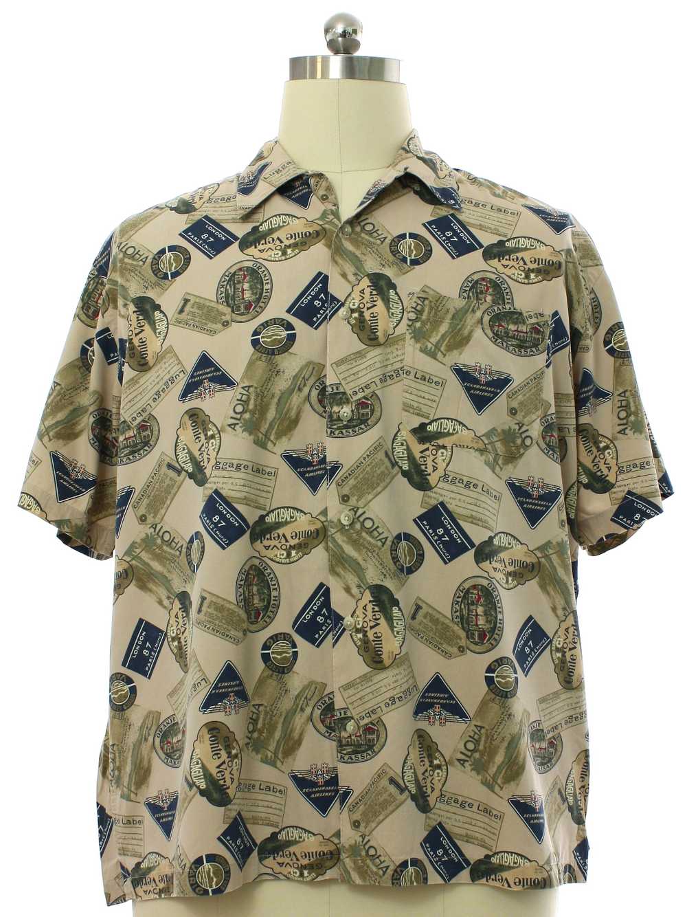 1990's Pendleton Mens Pendleton Rayon Broadcloth … - image 1