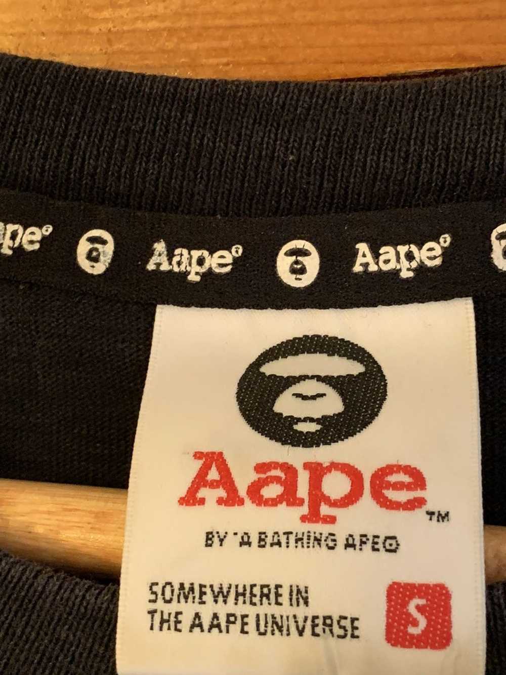 Aape *RARE* AAPE Bathing Ape Striped Sleeve Jerse… - image 6