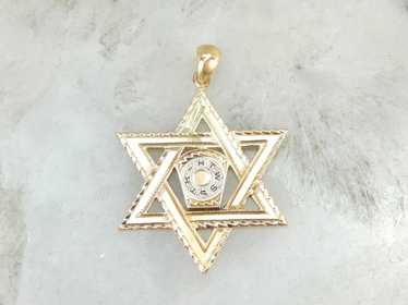 Judaica, Star of David with Masonic Centerpiece - image 1