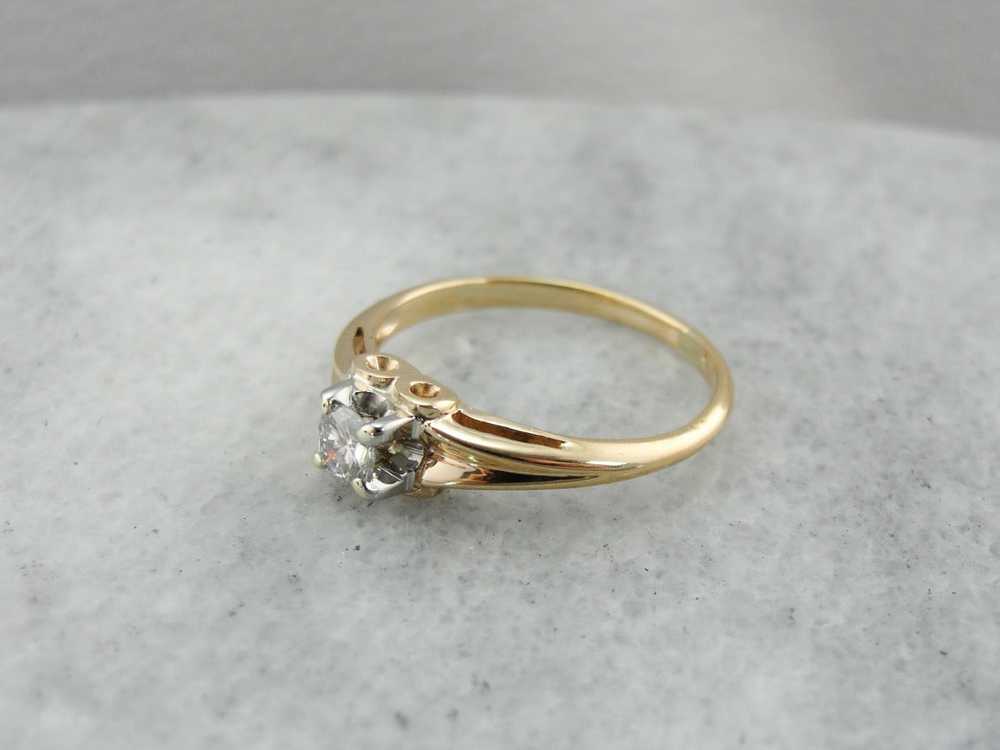 Vintage Diamond Engagement Ring - image 2
