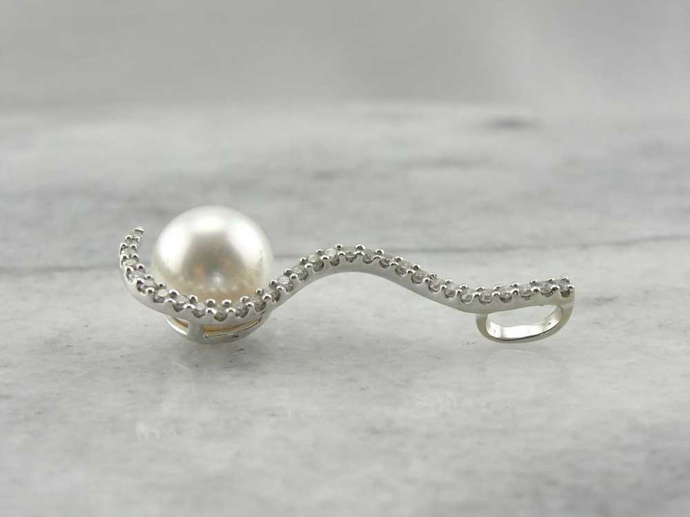 Beyond Compare: Gorgeous Fine Pearl and Diamond D… - image 4
