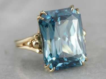 Our Finest Blue Zircon Gemstone, Collector's Qual… - image 1