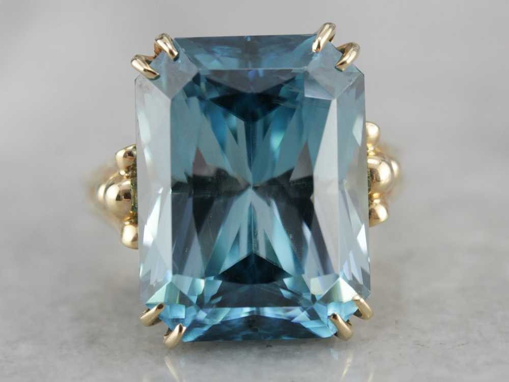 Our Finest Blue Zircon Gemstone, Collector's Qual… - image 2