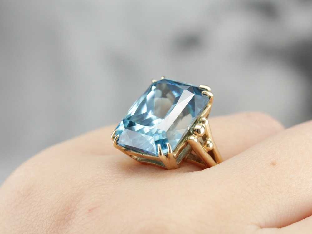 Our Finest Blue Zircon Gemstone, Collector's Qual… - image 5