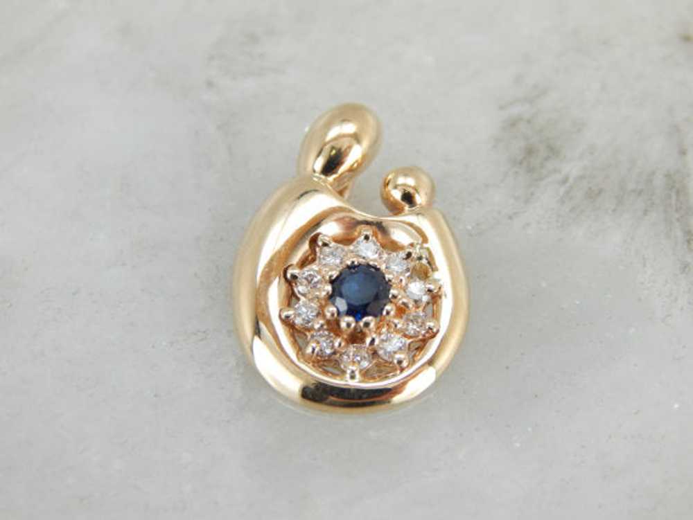September Baby, Sapphire and Diamond Mother and C… - image 2