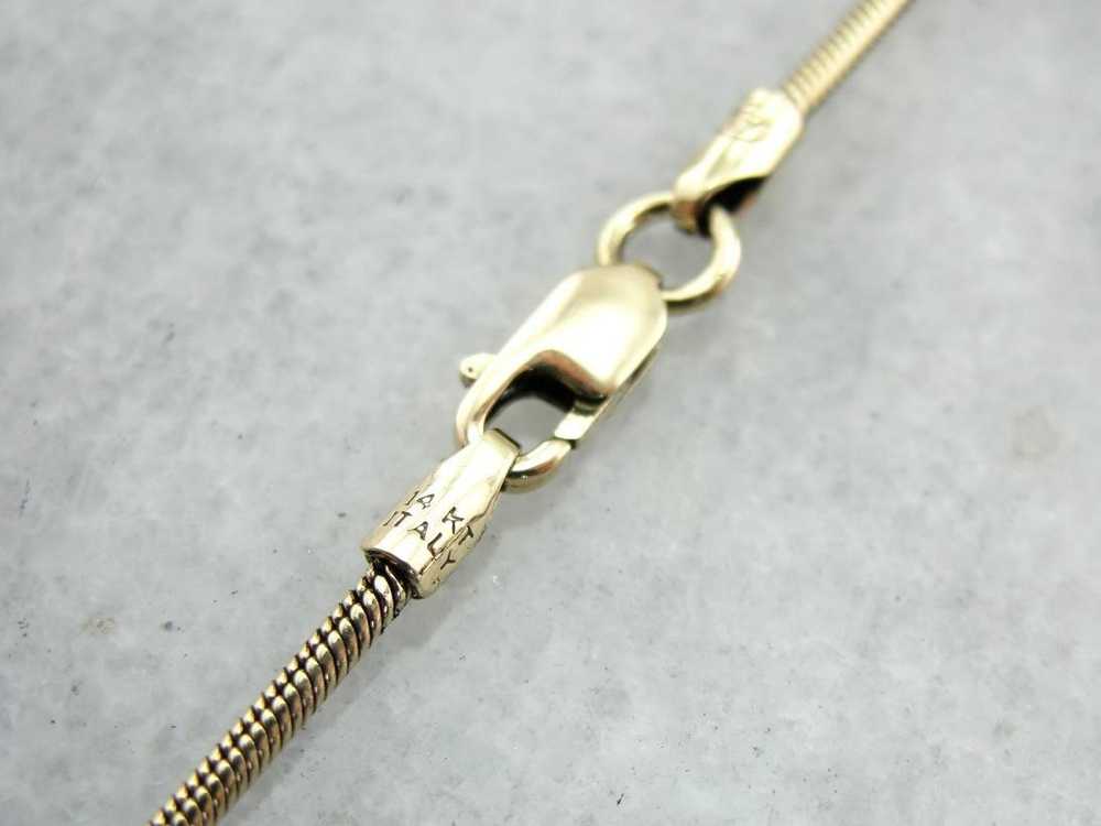 Classic Yellow Gold Snake Chain - image 2