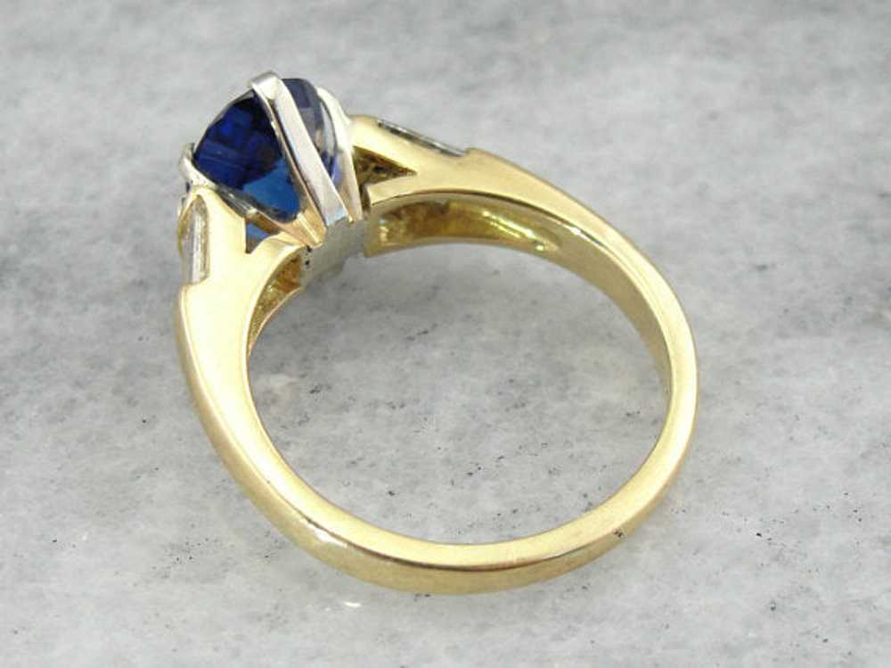 Modern Sapphire Engagement Ring with Channel Set … - image 3