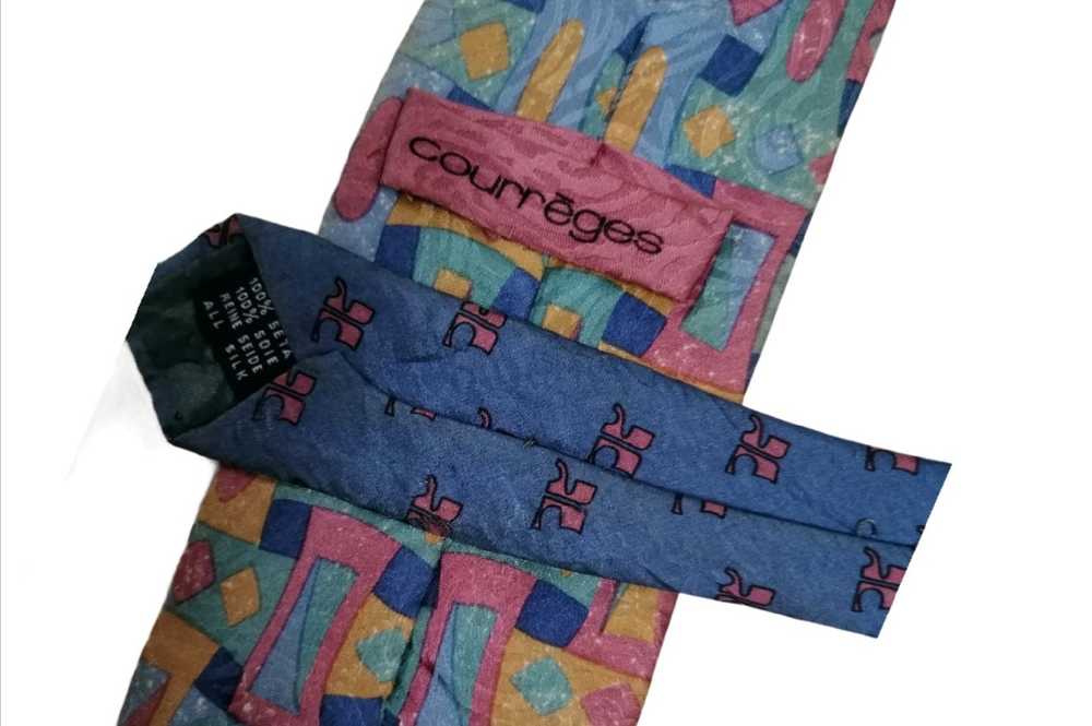 Courreges × Vintage Vintage Courreges Silk Tie - image 2