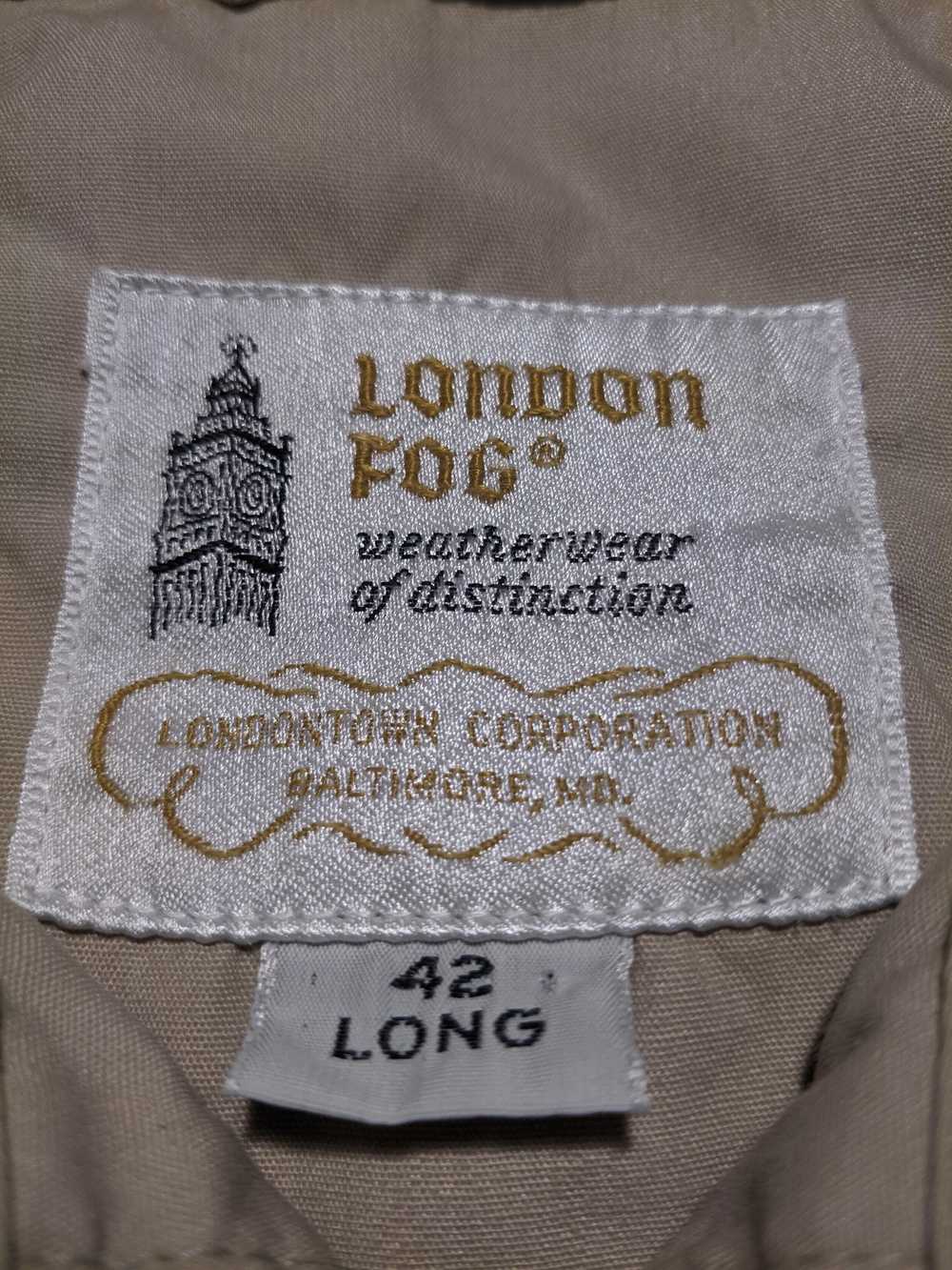 London Fog Long Large (42) Beige Vintage 1990s US… - image 4