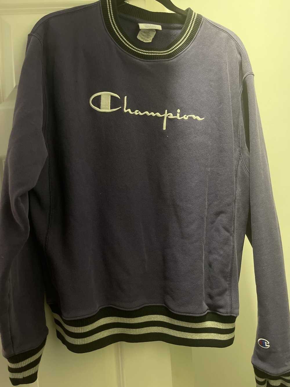 Champion × Streetwear × Vintage Purple and Black … - image 1