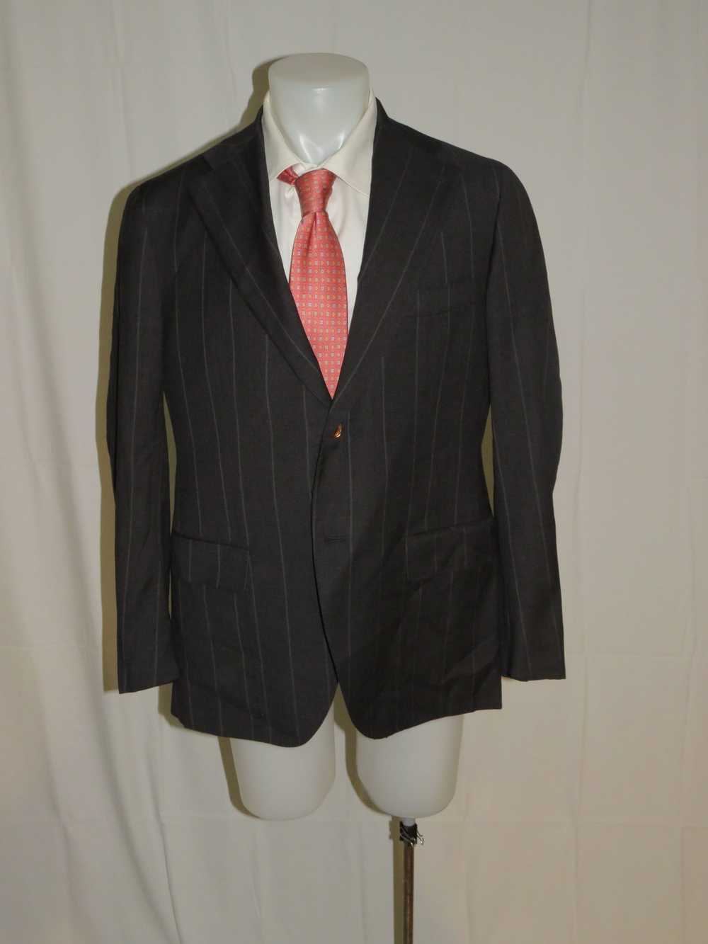 Isaia Super 140 Base Musa Two Button Sport Coat S… - image 1