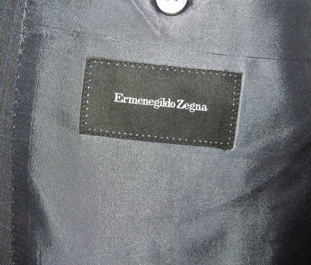 Ermenegildo Zegna Gray Subtle Plaid Recent Two Bu… - image 10