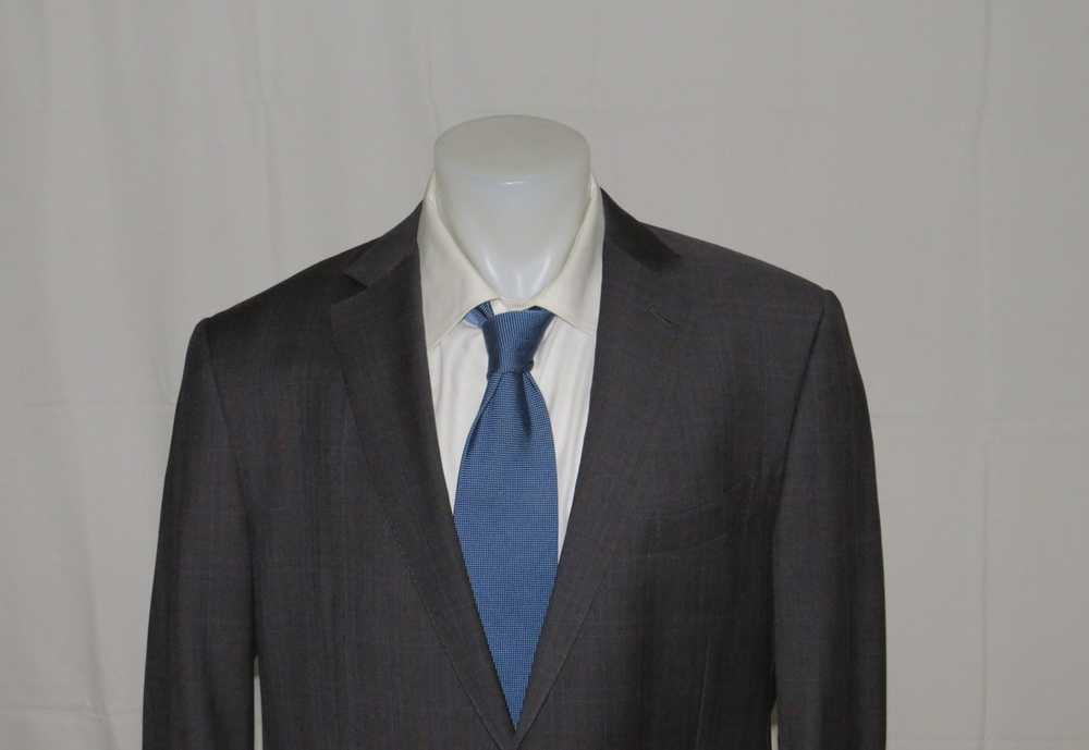 Ermenegildo Zegna Gray Subtle Plaid Recent Two Bu… - image 2