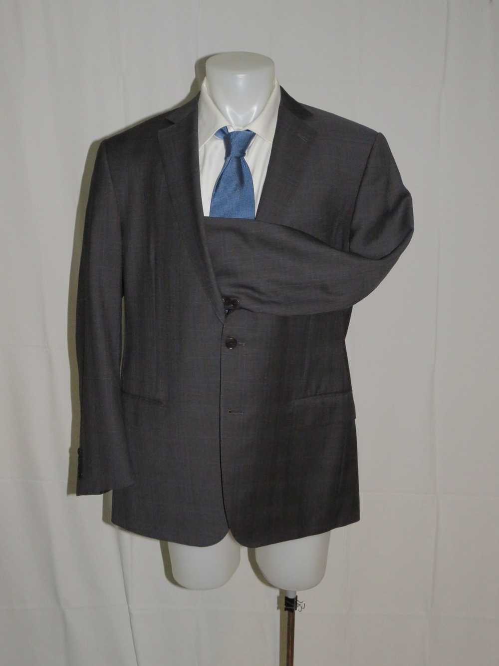 Ermenegildo Zegna Gray Subtle Plaid Recent Two Bu… - image 4