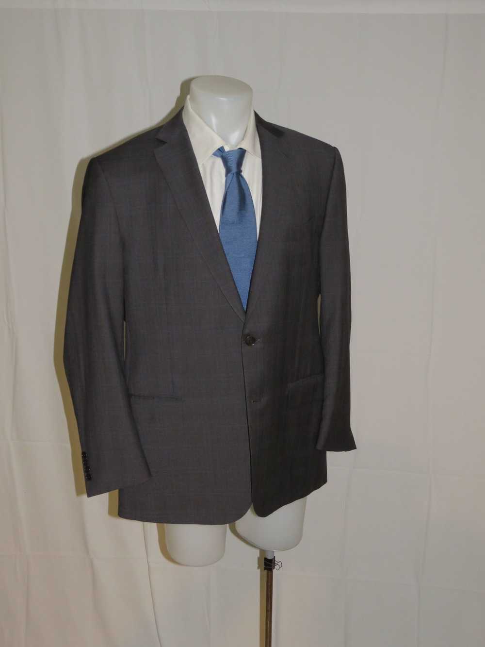 Ermenegildo Zegna Gray Subtle Plaid Recent Two Bu… - image 6