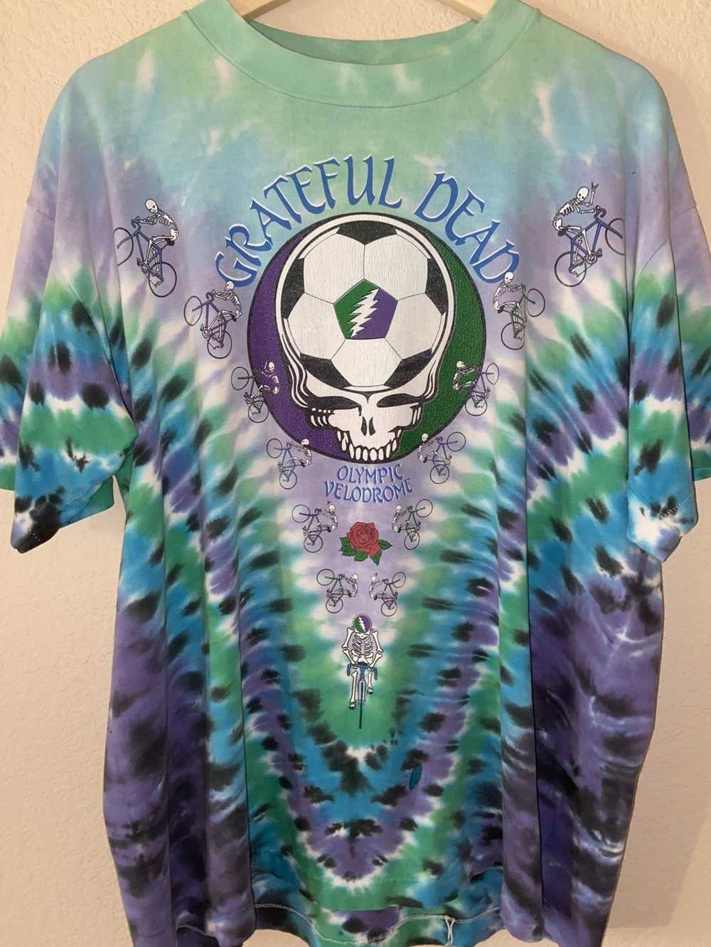 MadeWorn Grateful Dead Light Blue Destroyed Classic Tee — Etc