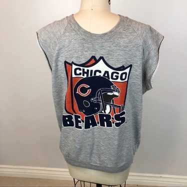 Lhük Vintage NFL - Chicago Bears Football Refrigerator Perry 3/4 Sleeve Raglan Shirt - Logo 7 - S