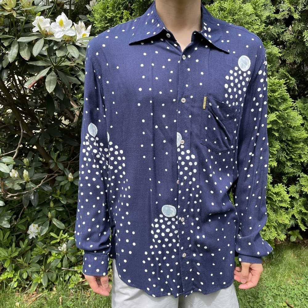 Armani Armani Jeans Moon and Stars Button Up Shirt - image 1