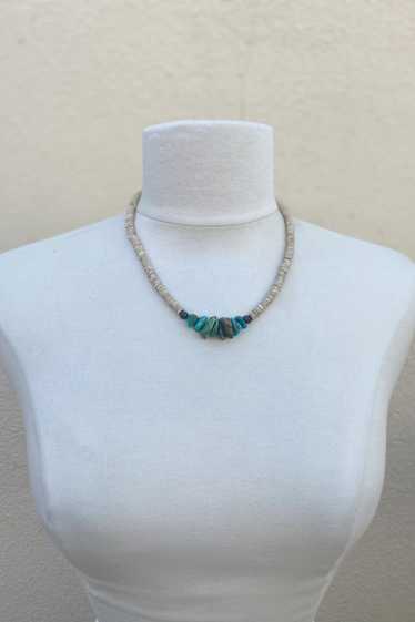 Vintage Turquoise Heishi Bead Necklace