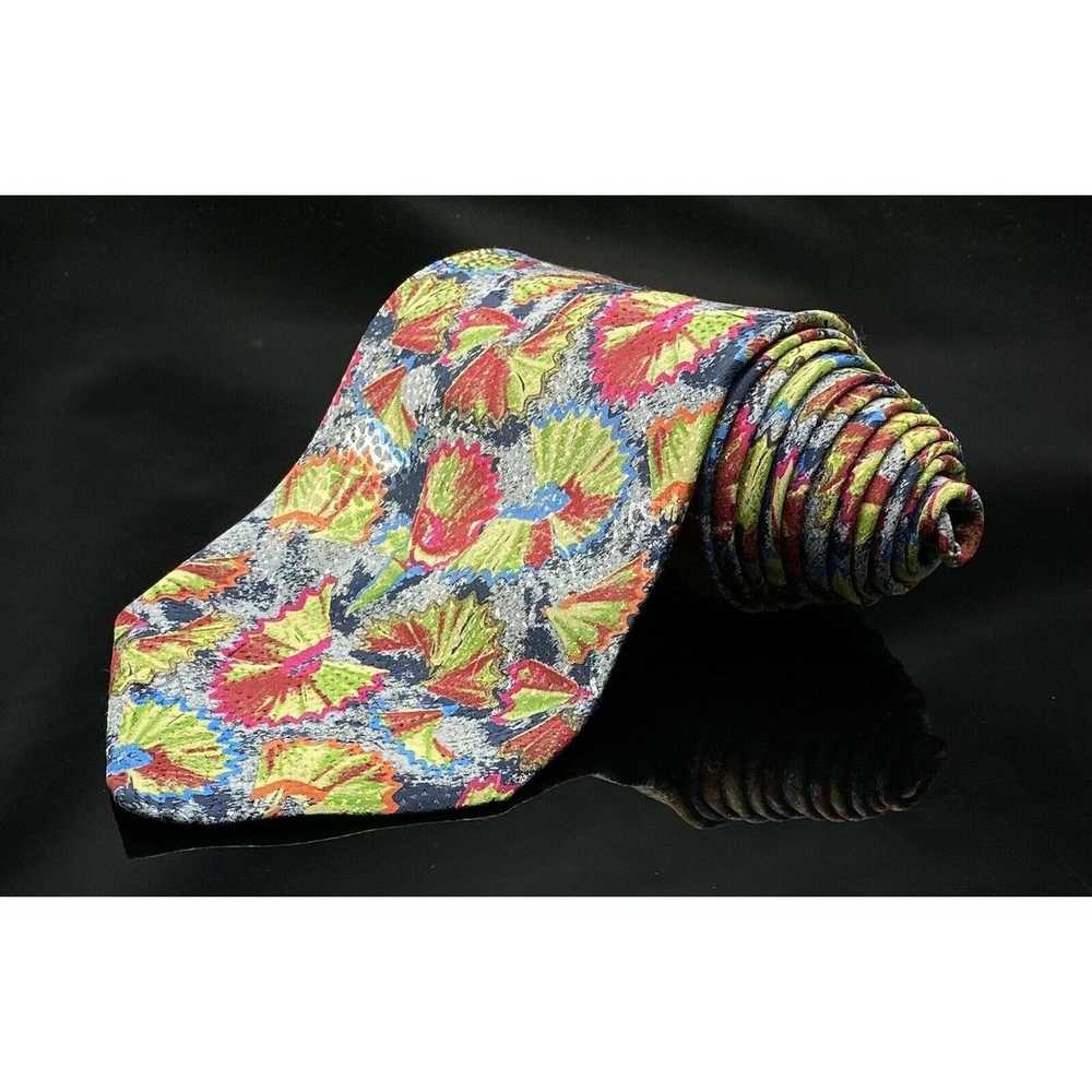 Brioni BRIONI Abstract Designs Multicolored TIE - image 1