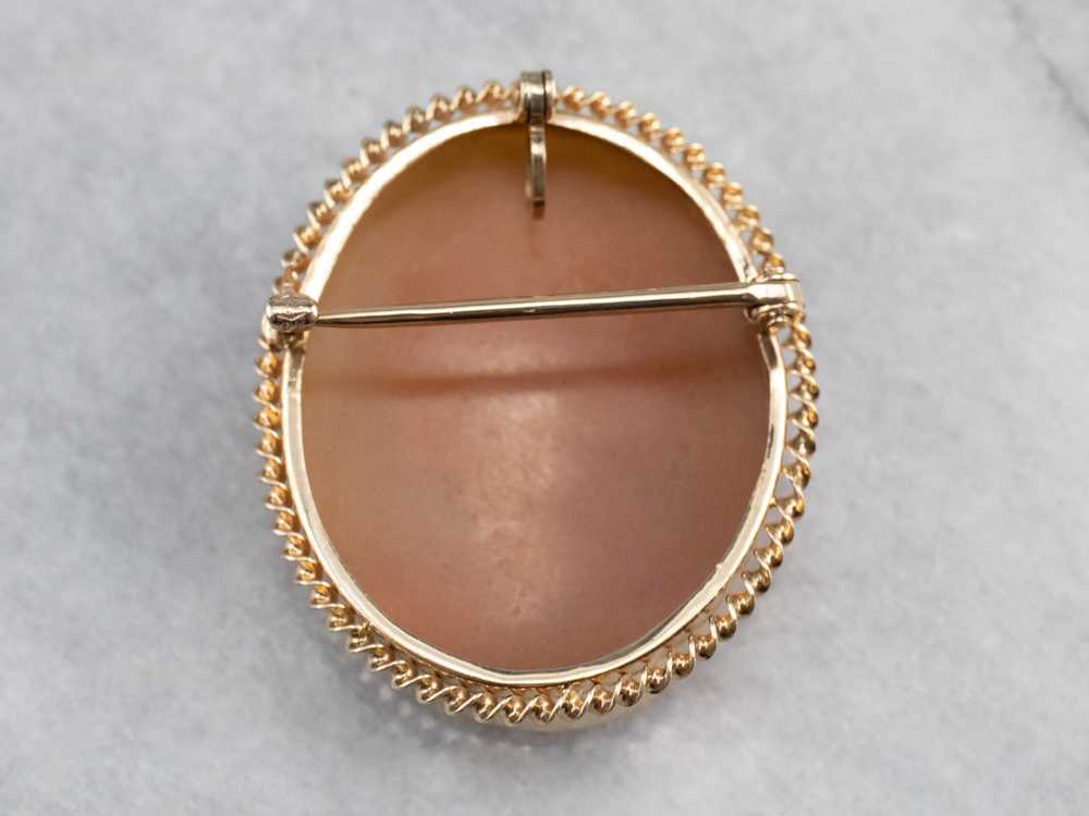 Mid Century Cameo Brooch or Pendant - image 6