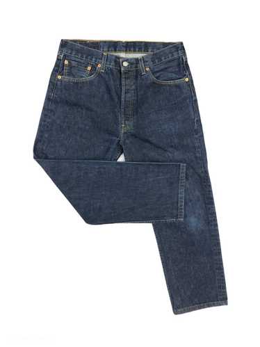 Y2K Dark Wash Mid Rise 501s Levis Jeans in Deep N… - image 1
